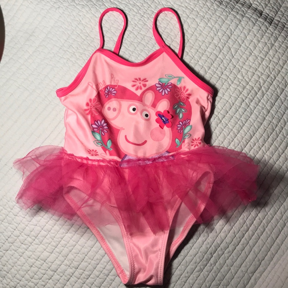 Peppa Pig swimsuit w swimshirt